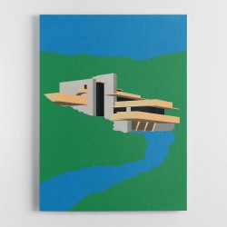 Frank Loyd Wright Falling Water Wall Art