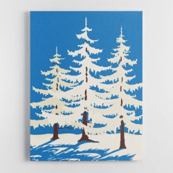 Harz Winter Trees Wall Art