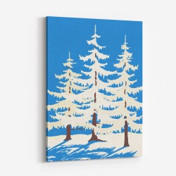 Harz Winter Trees Wall Art