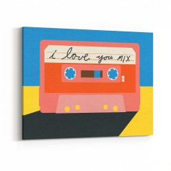 I Love You Mix Tape Wall Art
