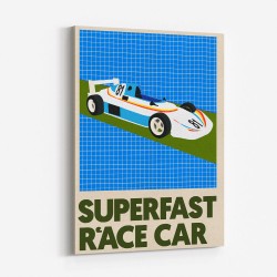 Superfast Race Car Wall Art