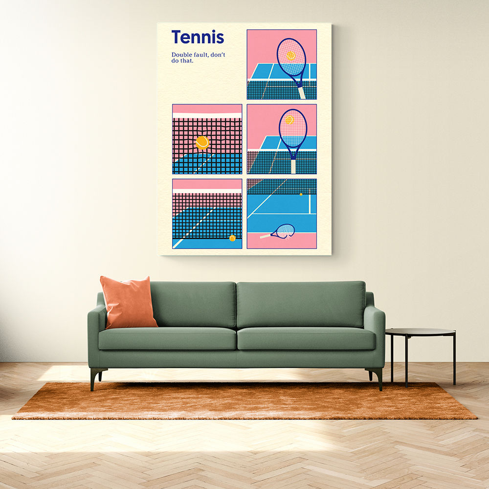 Poster Tennis Double Vault Wall Art