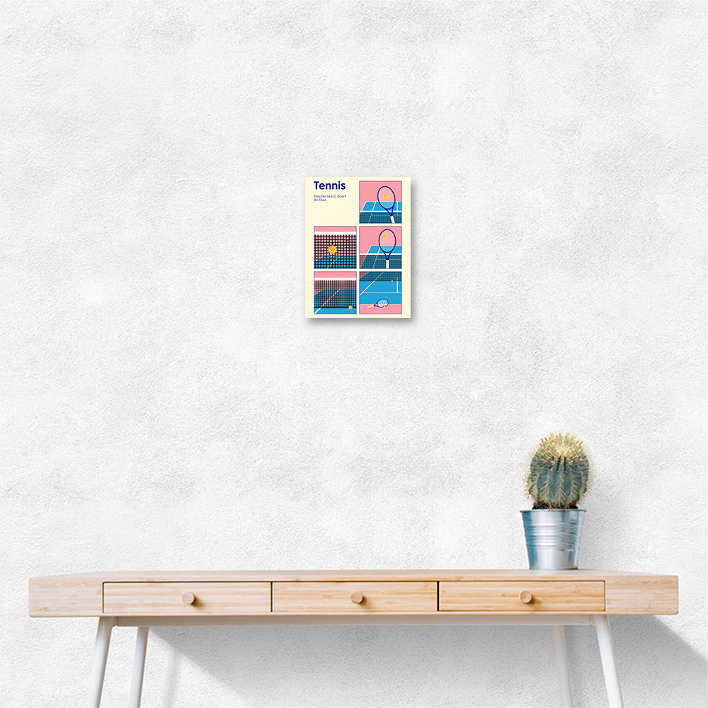 Poster Tennis Double Vault Wall Art