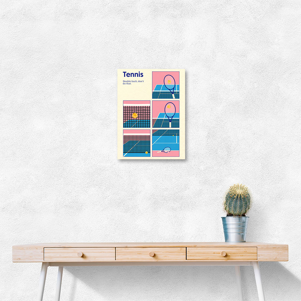 Poster Tennis Double Vault Wall Art