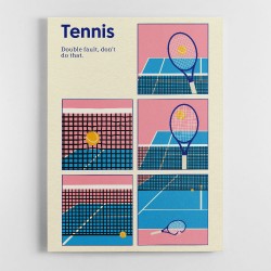 Poster Tennis Double Vault Wall Art