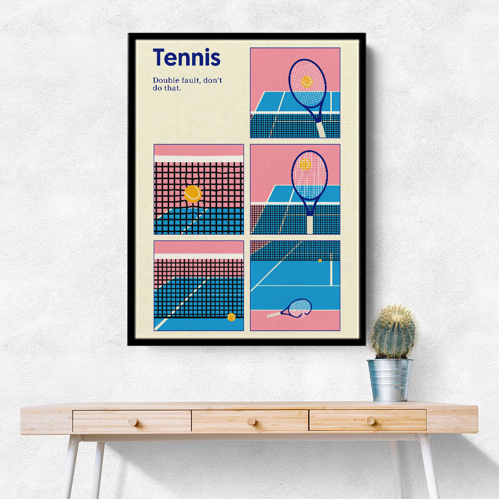 Poster Tennis Double Vault Wall Art