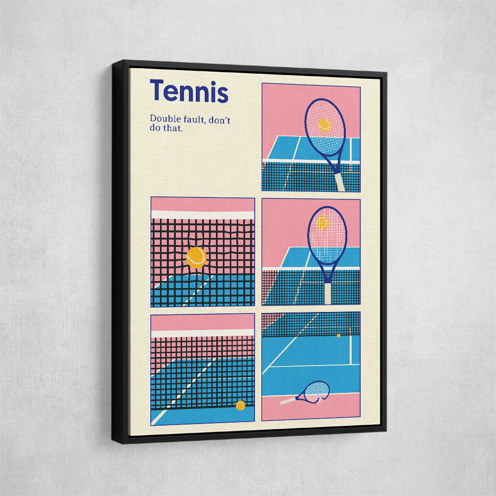 Poster Tennis Double Vault Wall Art