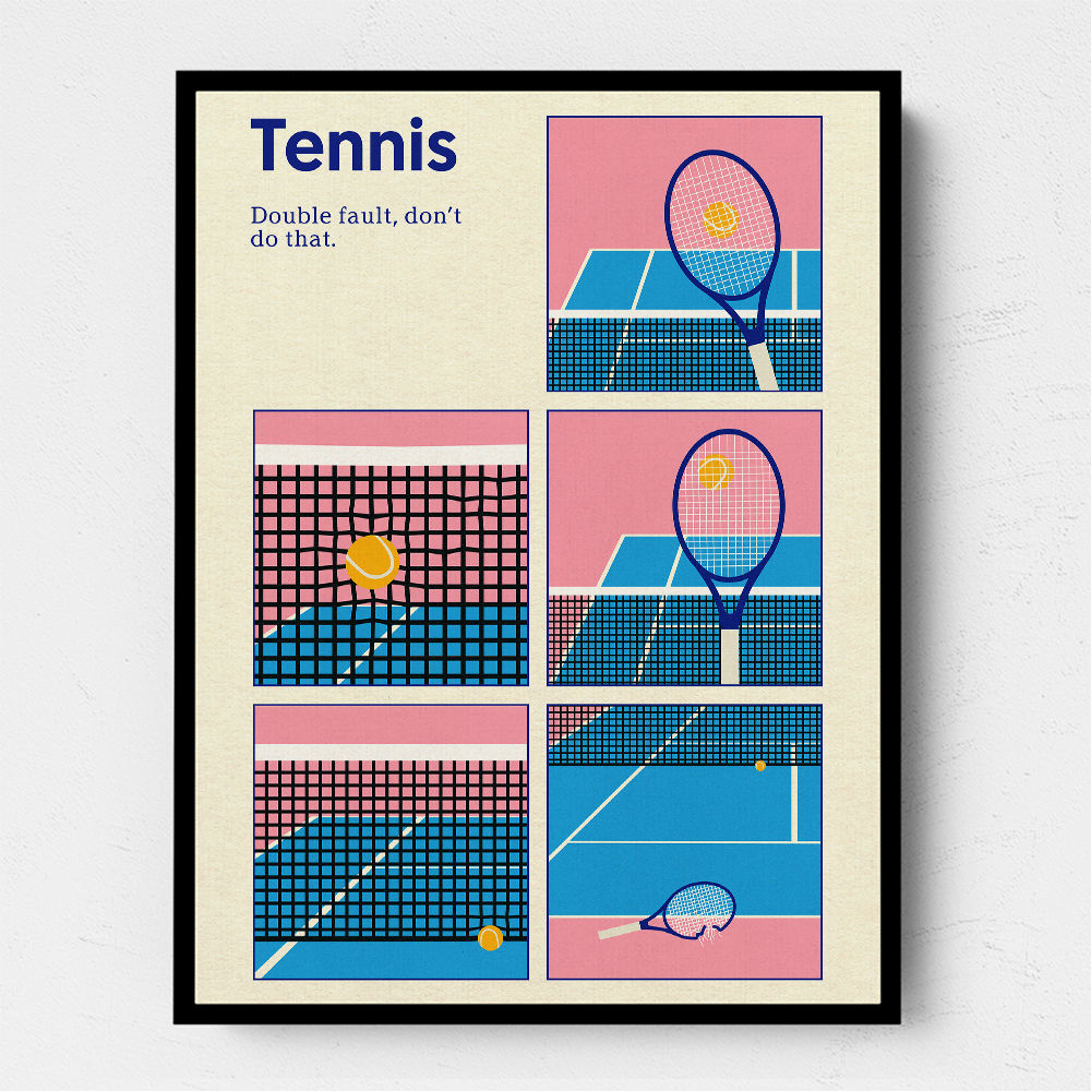 Poster Tennis Double Vault Wall Art