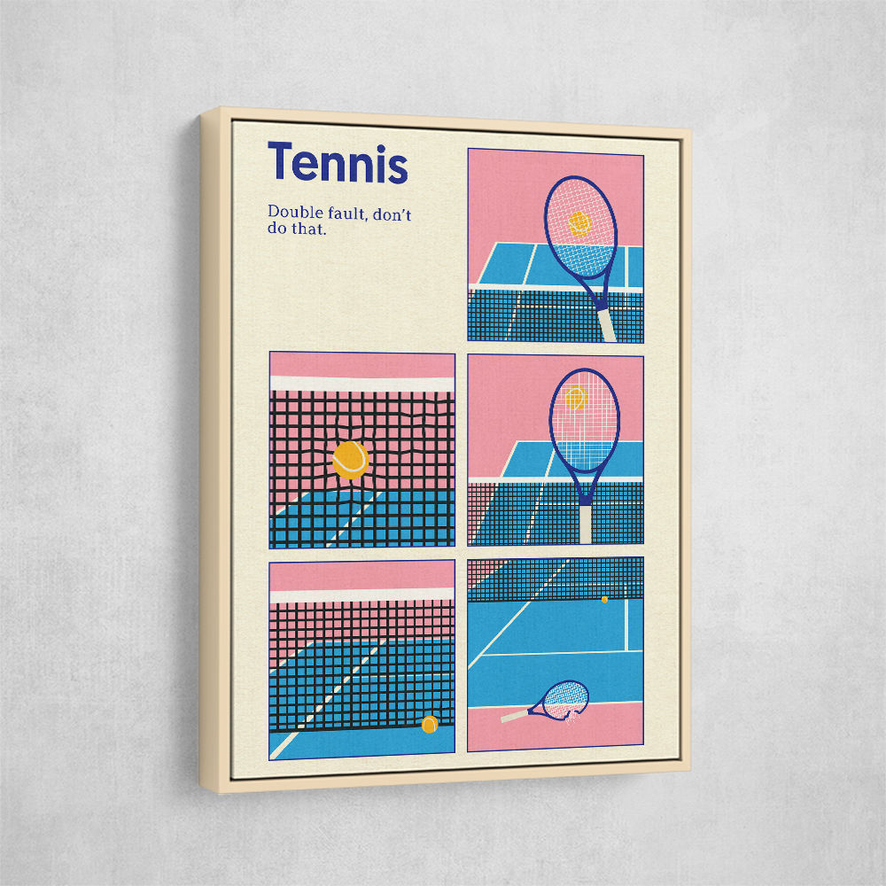 Poster Tennis Double Vault Wall Art