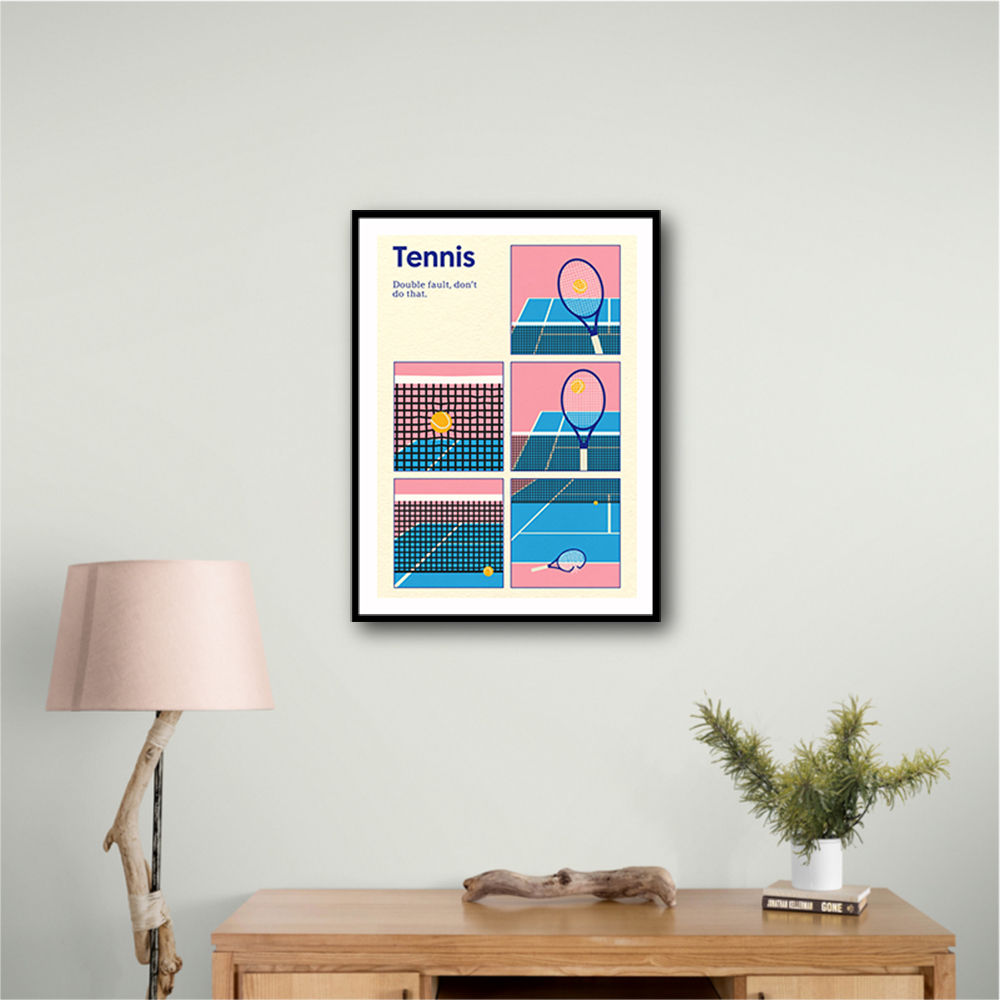 Poster Tennis Double Vault Wall Art