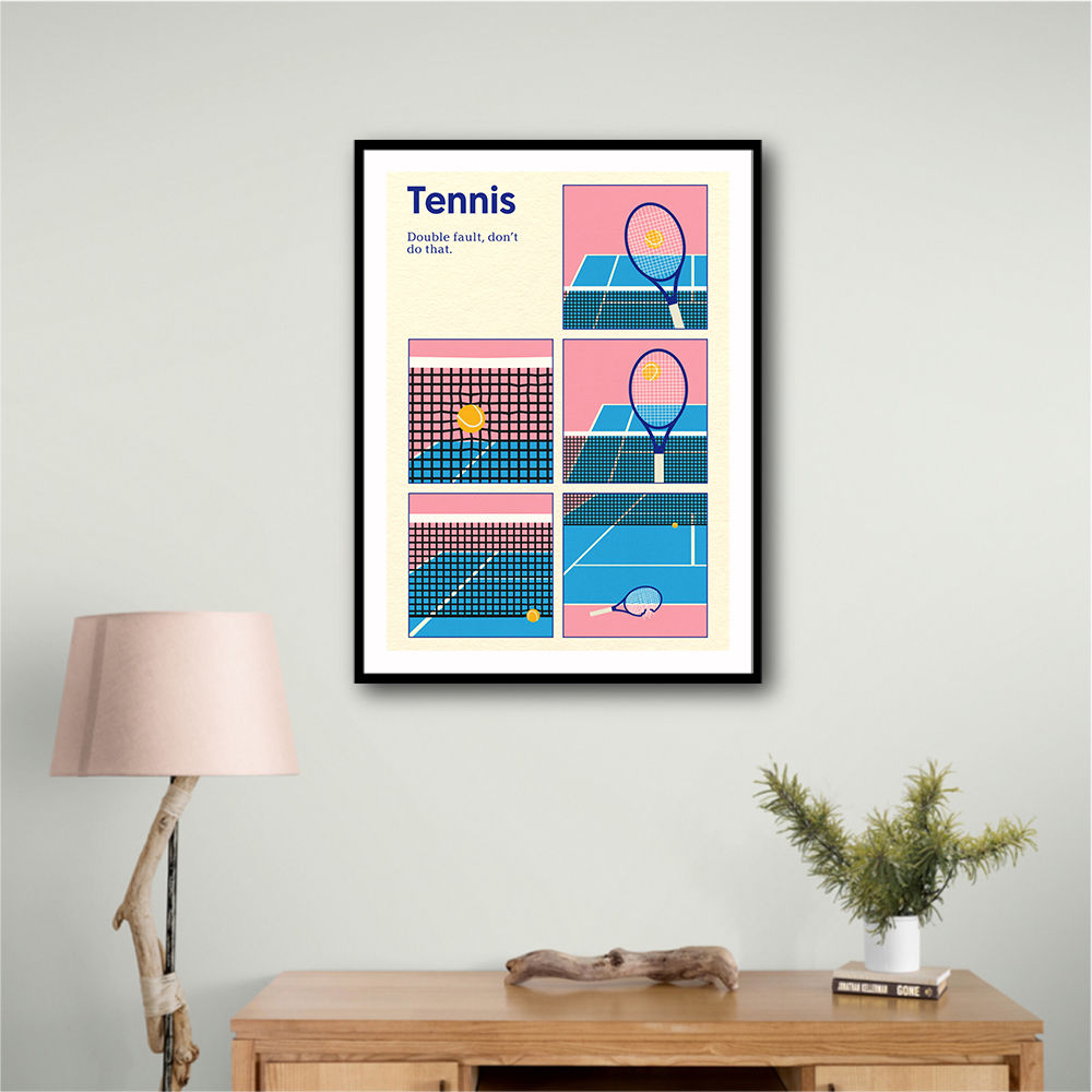 Poster Tennis Double Vault Wall Art
