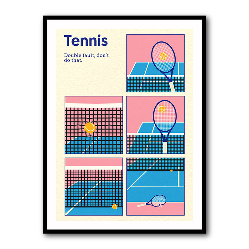 Poster Tennis Double Vault Wall Art