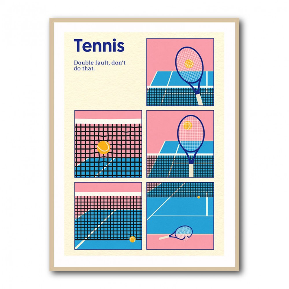 Poster Tennis Double Vault Wall Art