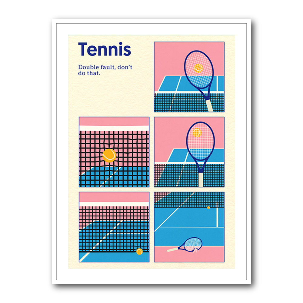 Poster Tennis Double Vault Wall Art