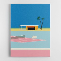 Tennis By The Beach Wall Art