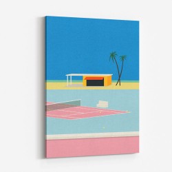 Tennis By The Beach Wall Art