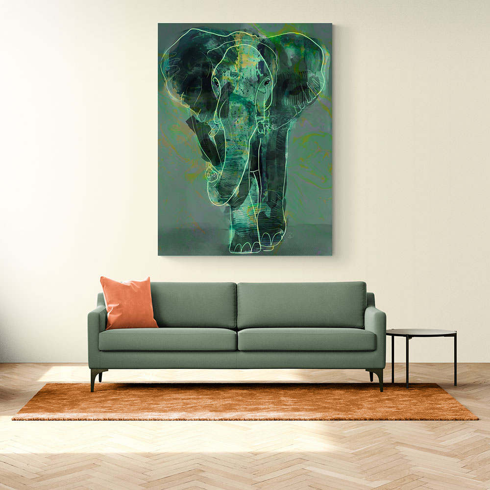 Teal Elephant