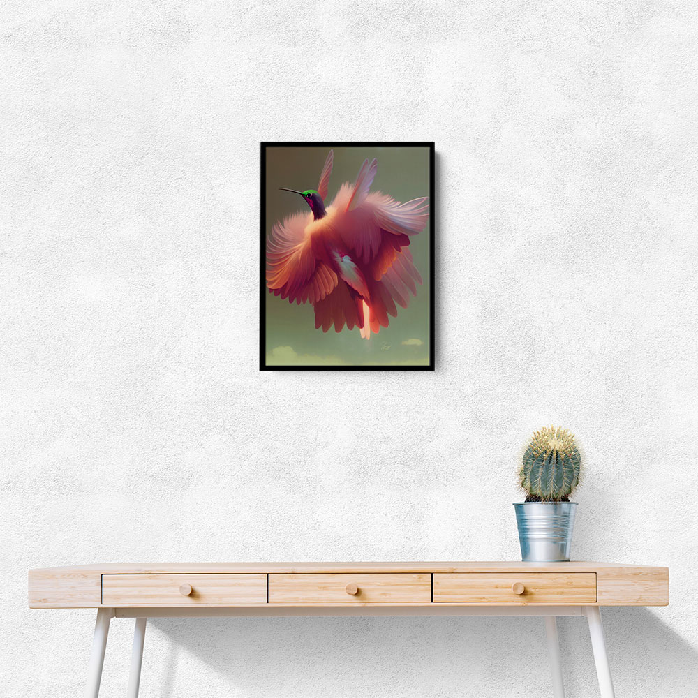 Humming Bird with Pink Wings Humming Bird with Pink Wings