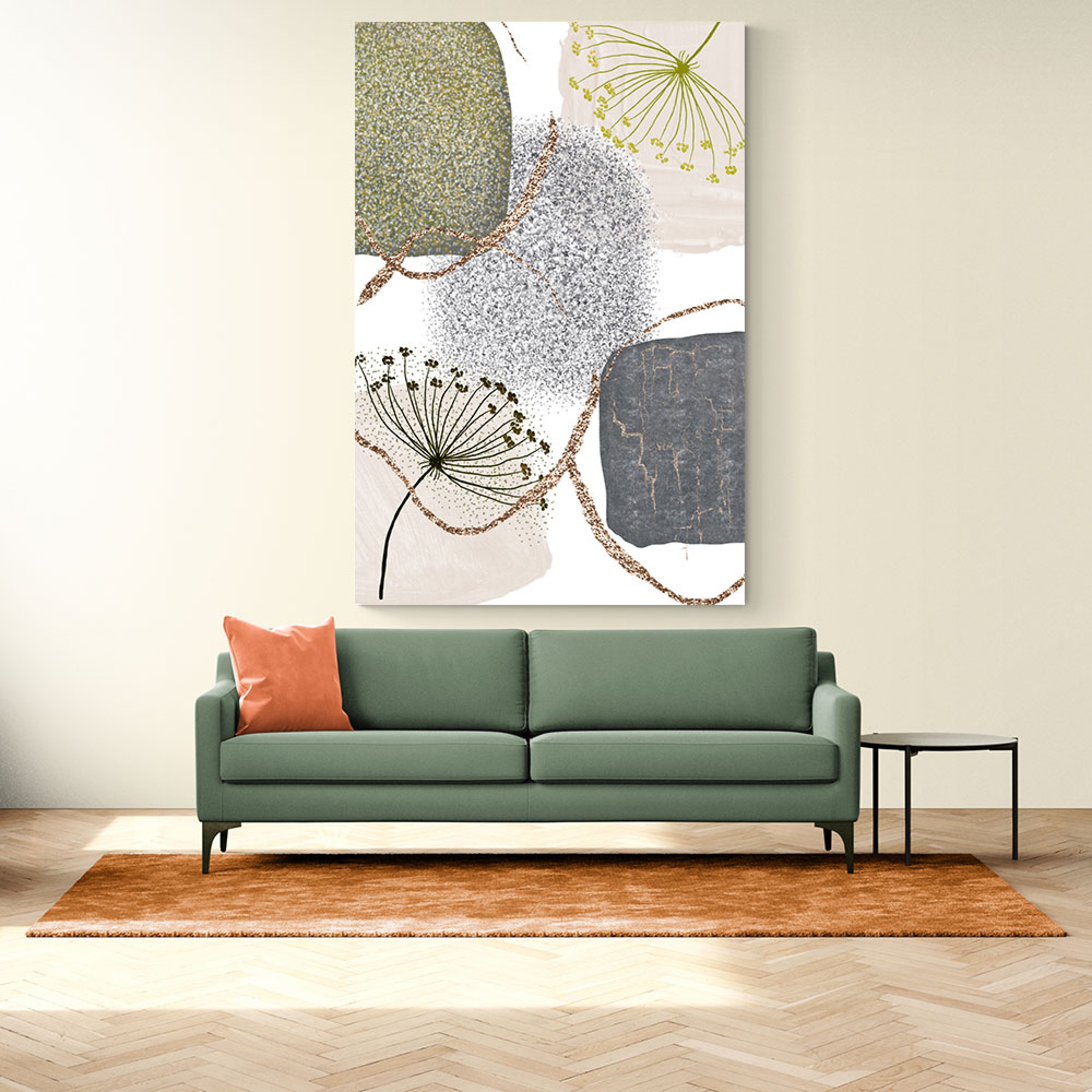 Green Grey 1 Wall Art