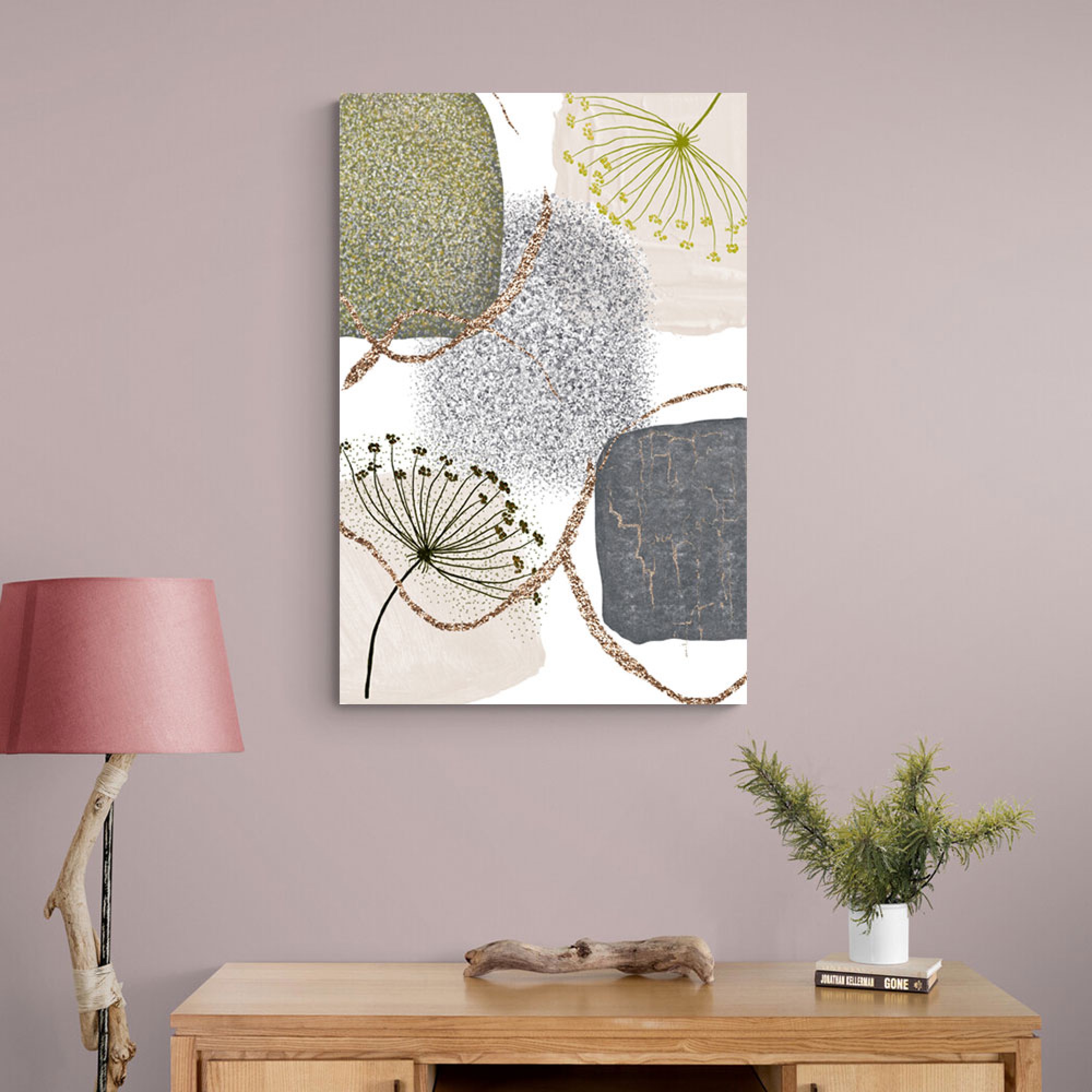 Green Grey 1 Wall Art