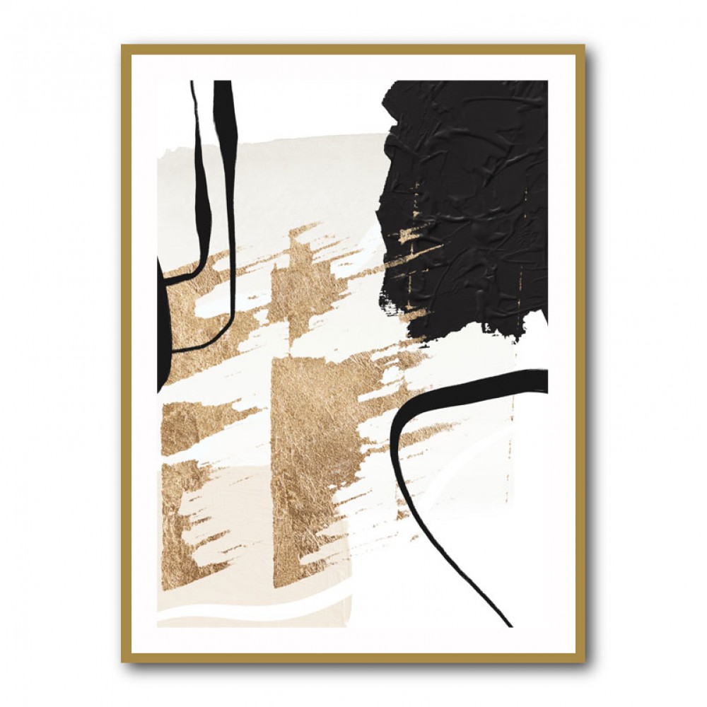 Abstract Black and Gold 6