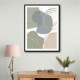 Framed Print Size:: Extra Large 90 x 120 cm Earth tones 4
