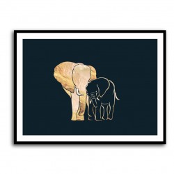 Black Gold Elephants 1
