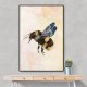 Grunge Watercolour Bee