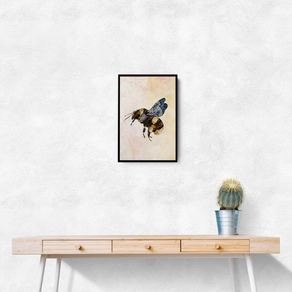 Grunge Watercolour Bee