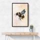 Grunge Watercolour Bee