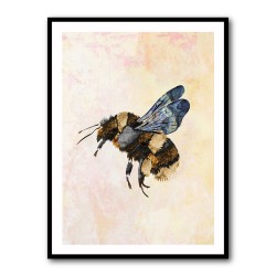 Grunge Watercolour Bee