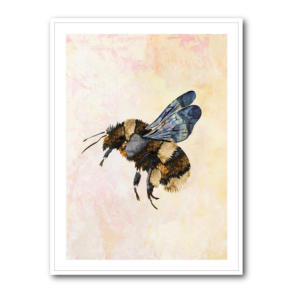 Grunge Watercolour Bee