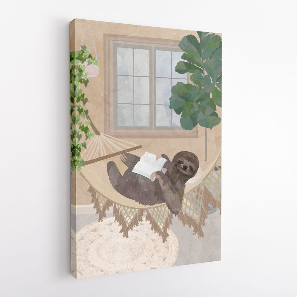 Lazy Sloth in Hammock