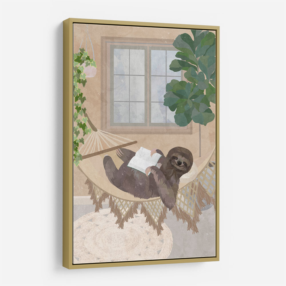 Lazy Sloth in Hammock