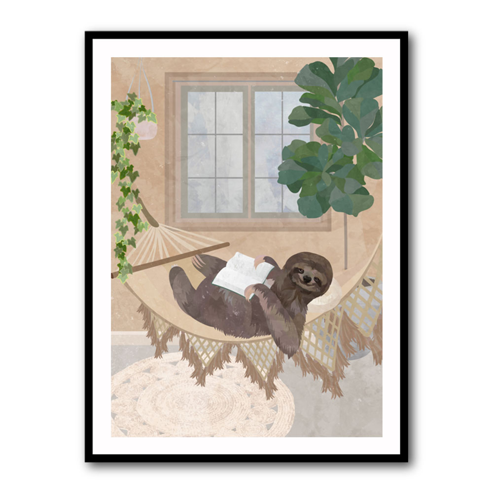 Lazy Sloth in Hammock