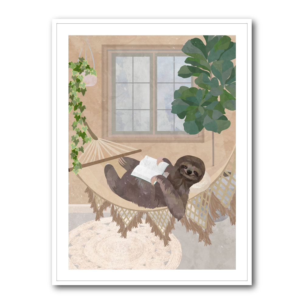 Lazy Sloth in Hammock