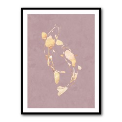 Pink Gold Koi Fish 1