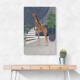 Giraffe By The Stairs