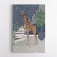 Giraffe By The Stairs