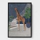 Giraffe By The Stairs