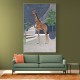 Giraffe By The Stairs