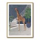 Giraffe By The Stairs