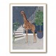 Giraffe By The Stairs