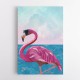 Flamingo Goes To The Beach