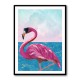 Flamingo Goes To The Beach