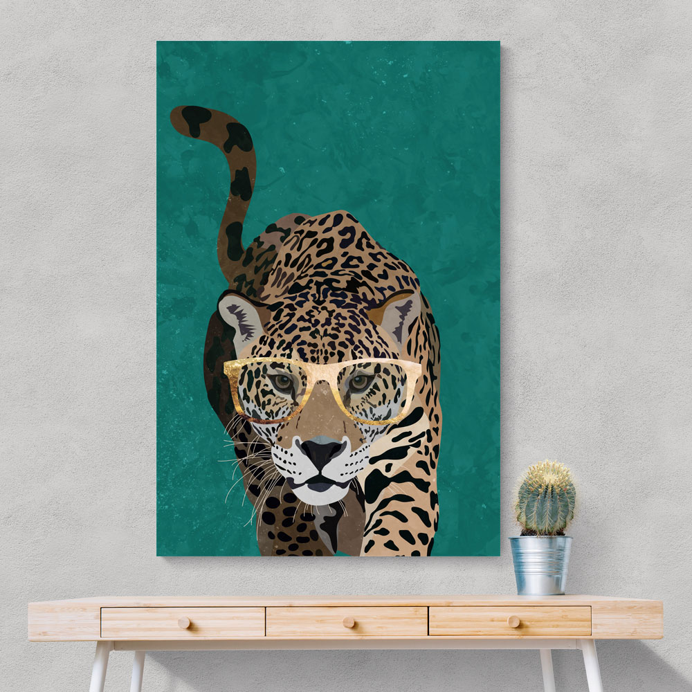 Curious Green Leopard