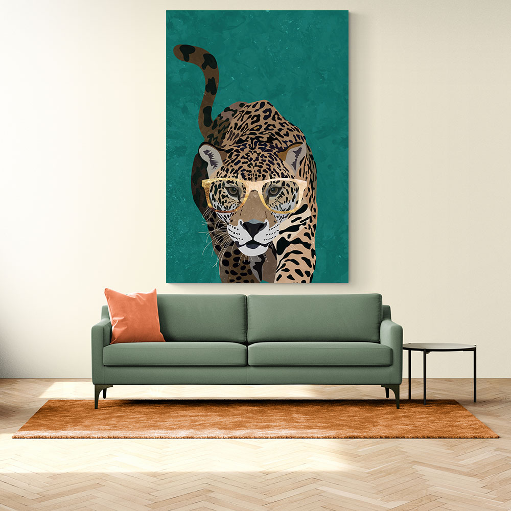 Curious Green Leopard