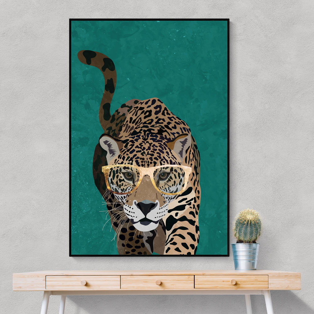 Curious Green Leopard