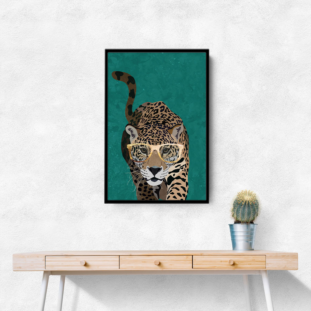 Curious Green Leopard