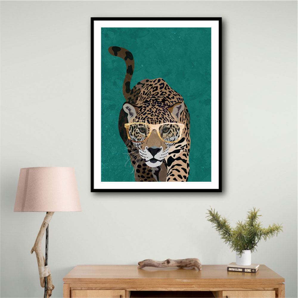 Curious Green Leopard